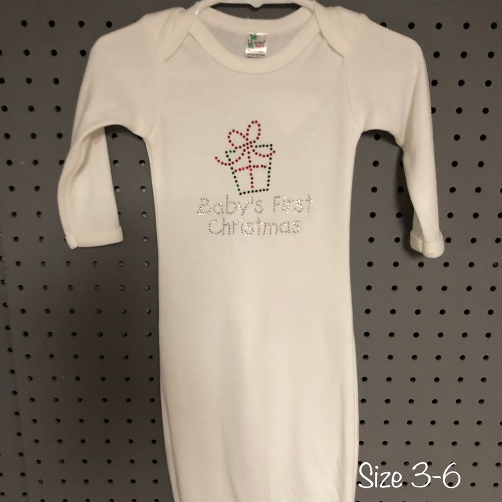 Baby’s First Christmas Infant Gown!